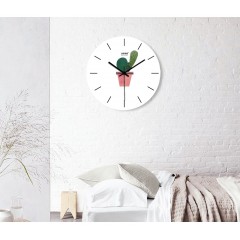 国产 清新植物现代简约钟表客厅挂钟创意北欧静音个性卧室装饰时钟挂表