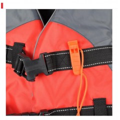 国产 TSD 成人救生衣游泳衣，带救生口哨反光条，安全应急救灾用品，承受体重：100公斤/个 深红色