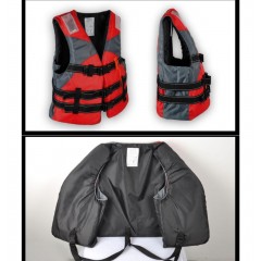 国产 TSD 成人救生衣游泳衣，带救生口哨反光条，安全应急救灾用品，承受体重：100公斤/个 深红色