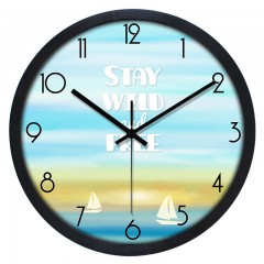 国产 疯小猫 卡通创意挂钟复古北欧静音机芯大客厅儿童房可爱钟表