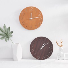 国产 北欧风客厅卧室挂钟时钟现代简约奶茶店咖啡厅墙上墙壁装饰品挂件
