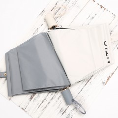 国产 简约纯色遮阳伞 三折晴雨两用防晒便携雨伞折叠太阳伞