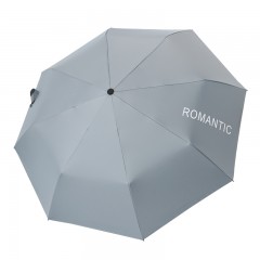 国产 简约纯色遮阳伞 三折晴雨两用防晒便携雨伞折叠太阳伞