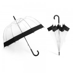 国产 加厚透明雨伞直长柄雨伞自动伞防风