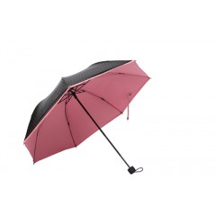 国产 圆点黑胶铅笔伞防晒防紫外线折叠太阳伞雨伞