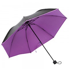 国产 圆点黑胶铅笔伞防晒防紫外线折叠太阳伞雨伞