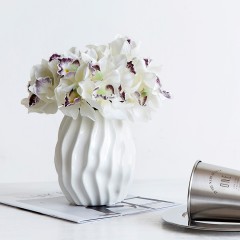 国产 把束小蕙兰仿真花假花/客厅装饰摆放样板房摆放绢花