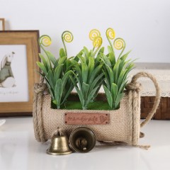 国产 小清新家居装饰品摆件仿真花套装花篮挂墙上壁饰田园假花整体花艺