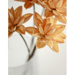 国产 天然植物创意花艺拍摄道具花客厅软装饰仿真假白莲花欧式干花花束