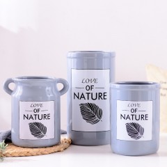 国产 陶瓷花瓶花器家居装饰花瓶摆件三件套家居软装