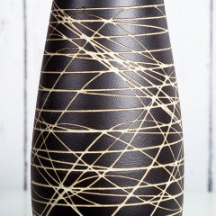 国产 花瓶欧式黑色陶瓷仿真干插花简约瓷器客厅摆件餐桌装饰品创意插花