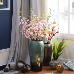 国产 高档仿真樱花枝假花塑料花插花单支客厅落地绢花庭院阳台装饰花