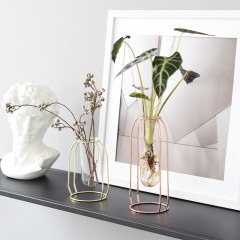 国产 北欧风格现代简约水培玻璃试管水培花瓶鲜花花插软装饰品摆件
