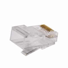 BABSON/百森 超五类网络水晶头6U镀金RJ45网线连接头