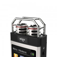 爱国者 双供电录音笔8G送16G卡 带收音机 内录声控 灰色  R6633