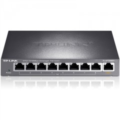 TP-LINK 8口百兆POE交换机整机125W TL-SF1009PT