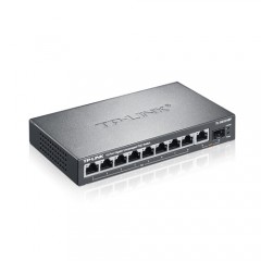 TP-LINK 8口全千兆标准POE供电交换机 AP/监控供电 TL-SG1210P