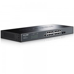 TP-LINK 16口全千兆2口光纤中心网管交换机核心交换 TL-SG3218