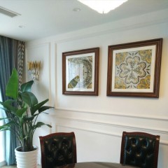 国产 壁画美式装饰画墙上装饰创意墙饰客厅简美挂饰卧室墙贴画墙画挂画