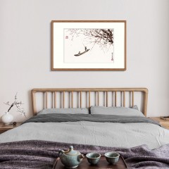 国产 现代新中式卧室床头书房挂画国画餐厅装饰画