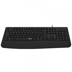 雷柏 键盘 有线游戏办公家用商务笔记本电脑单键盘防水设计 nk1900