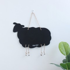 国产 创意动物小黑板挂式留言板小鹿绵阳双面黑板门牌挂件壁饰