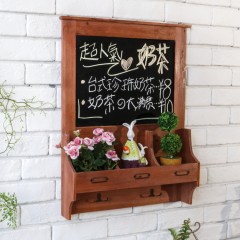 国产 美式复古实木大黑板广告板
