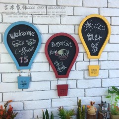 国产 创意热气球黑板壁挂留言墙上装饰墙饰