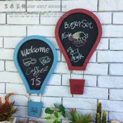 国产 创意热气球黑板壁挂留言墙上装饰墙饰