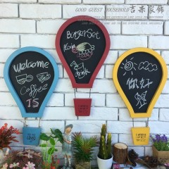 国产 创意热气球黑板壁挂留言墙上装饰墙饰