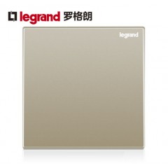 罗格朗 香槟金 金色86型白板空白面板底盒填空板盲板光板挡板