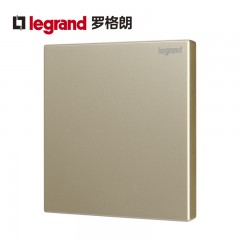 罗格朗 香槟金 金色86型白板空白面板底盒填空板盲板光板挡板