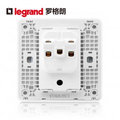 罗格朗 逸典圆三孔16a空调专用插座面板家用电热水器16安大功率