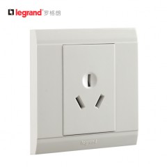 罗格朗 三孔16a空调专用插座面板家用电热水器大功率墙壁16安