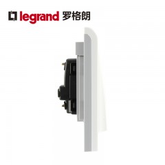 罗格朗 开关插座K5 单开双控带灯开关面板单联双控带LED灯