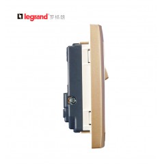 罗格朗 墙壁86型二三插一开五孔带开关的插座面板家用5孔插板