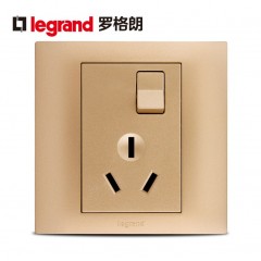 罗格朗 16a空调专用插座带开关面板大功率家用电热水器一开三孔