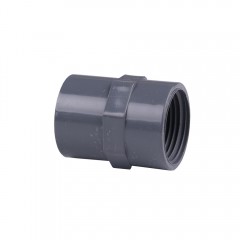 国产 灰色给水PVC内丝直接 内螺纹直接 带丝直接20/25/32全塑内牙直接