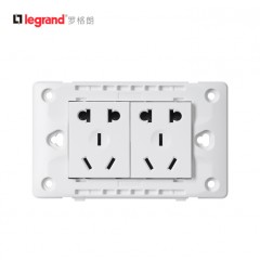 罗格朗 118型开关插座面板插座尚超风多功能10孔二位五孔小盒插