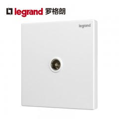 罗格朗 逸景电视线插座开关插座面板闭路电视插座 有线电视插座