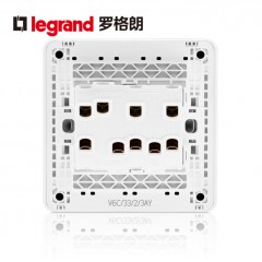 罗格朗 家用逸典三联双控3开三位三开双控开关面板暗装86型墙壁