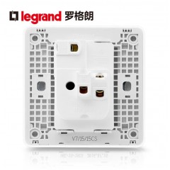 罗格朗 16A空调专用插座带开关面板大功率家用一开三孔电热水器