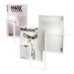 国产 北欧简约现代铁艺壁挂书架杂志架墙壁报刊架书报架报纸架