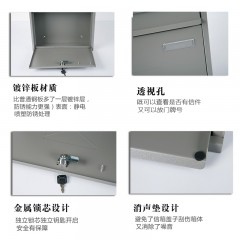 国产 邮筒别墅欧式室外挂墙带锁信报箱铁艺信箱创意意见箱家用信件箱