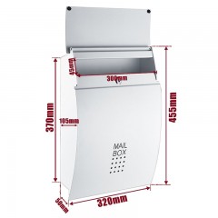 国产 信箱别墅信报箱室外防雨挂墙邮箱大号家用创意意见箱报纸杂志邮筒