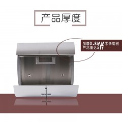 国产 信报箱欧式别墅室外挂墙防雨意见箱带锁信箱304不锈钢加厚信件箱