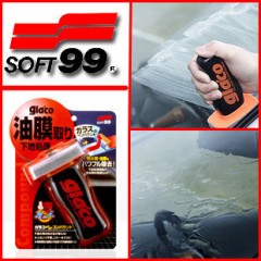 SOFT99 深度挡风玻璃去油膜清洁剂 清除汽车蜡玻璃水车用