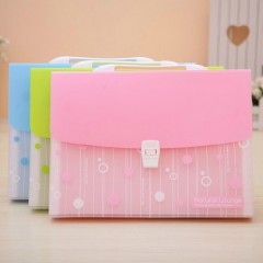 得力 A4风琴包手提试卷夹多层文件夹票据袋收纳公文包资料包13格收纳盒分类文件包大容量文件袋