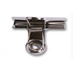 得力 6#圆形铁票夹9526 报刊资料整理夹子 钢夹 银色 6个装19mm