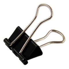 得力 长尾夹15/19/25/32/41/50mm黑色画夹燕尾夹画板夹子票夹文具